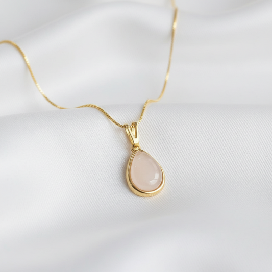 Colar Camila em Quartzo Rosa | Ametís