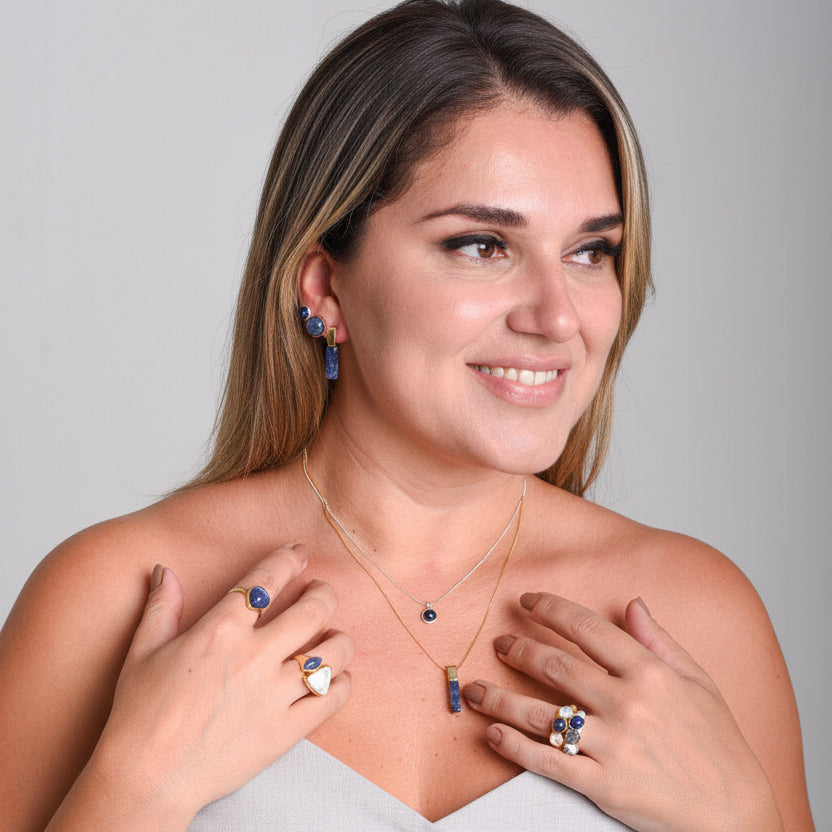 Colar Amélia em Sodalita | Ametís