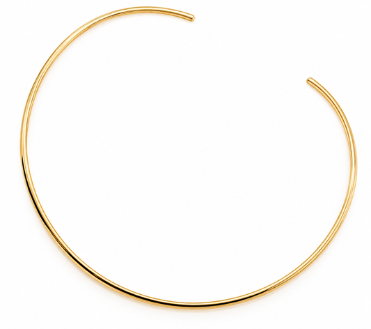 Choker Clássica Fina Banhada a Ouro