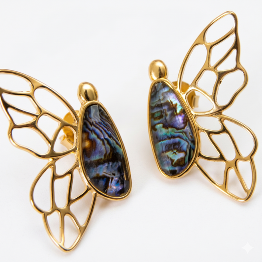 Conjunto Melina Borboleta em Abalone | Ametís