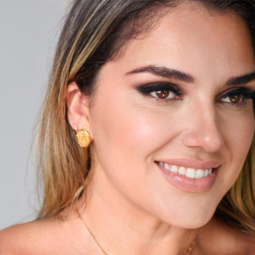 Brinco Martina em Citrino | Ametís