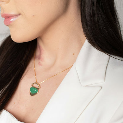 Colar Catarina em Ágata Verde | Ametís