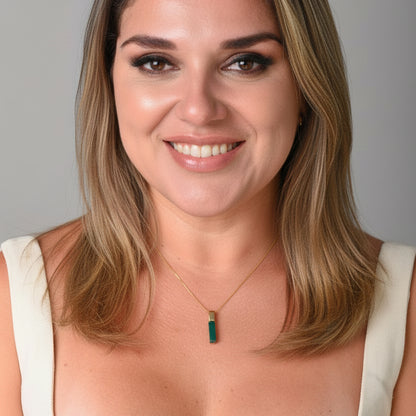 Colar Amélia em Ágata Verde | Ametís