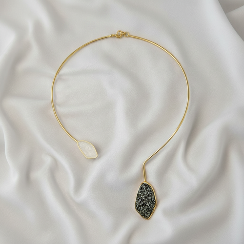 Choker Louise em Pirita e Selenita | Ametís
