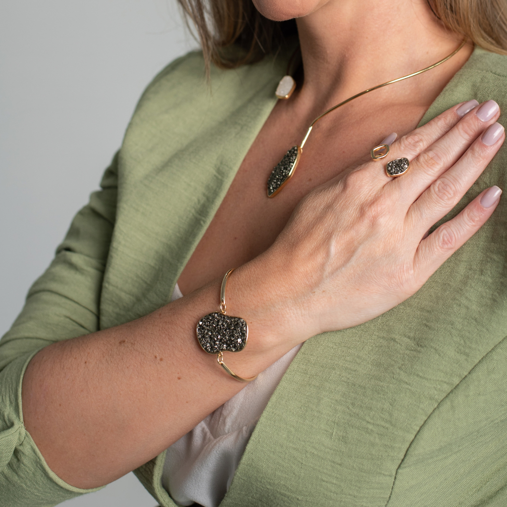 Pulseira Chanel em Pirita Natural | Ametís