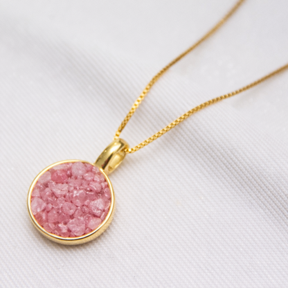 Colar Verônica em Rodonita Rosa | Ametís