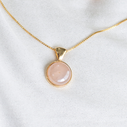 Colar Clássico em Quartzo Rosa | Ametís