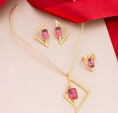 Colar Aura Rodonita Rosa | Ametís