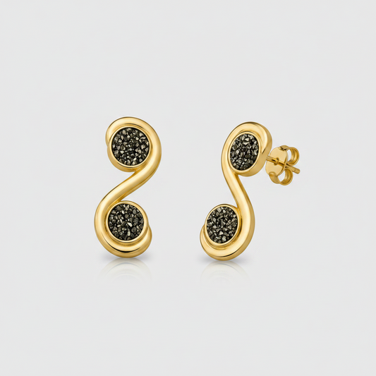 BRINCO ONDAS PIRITA- OURO