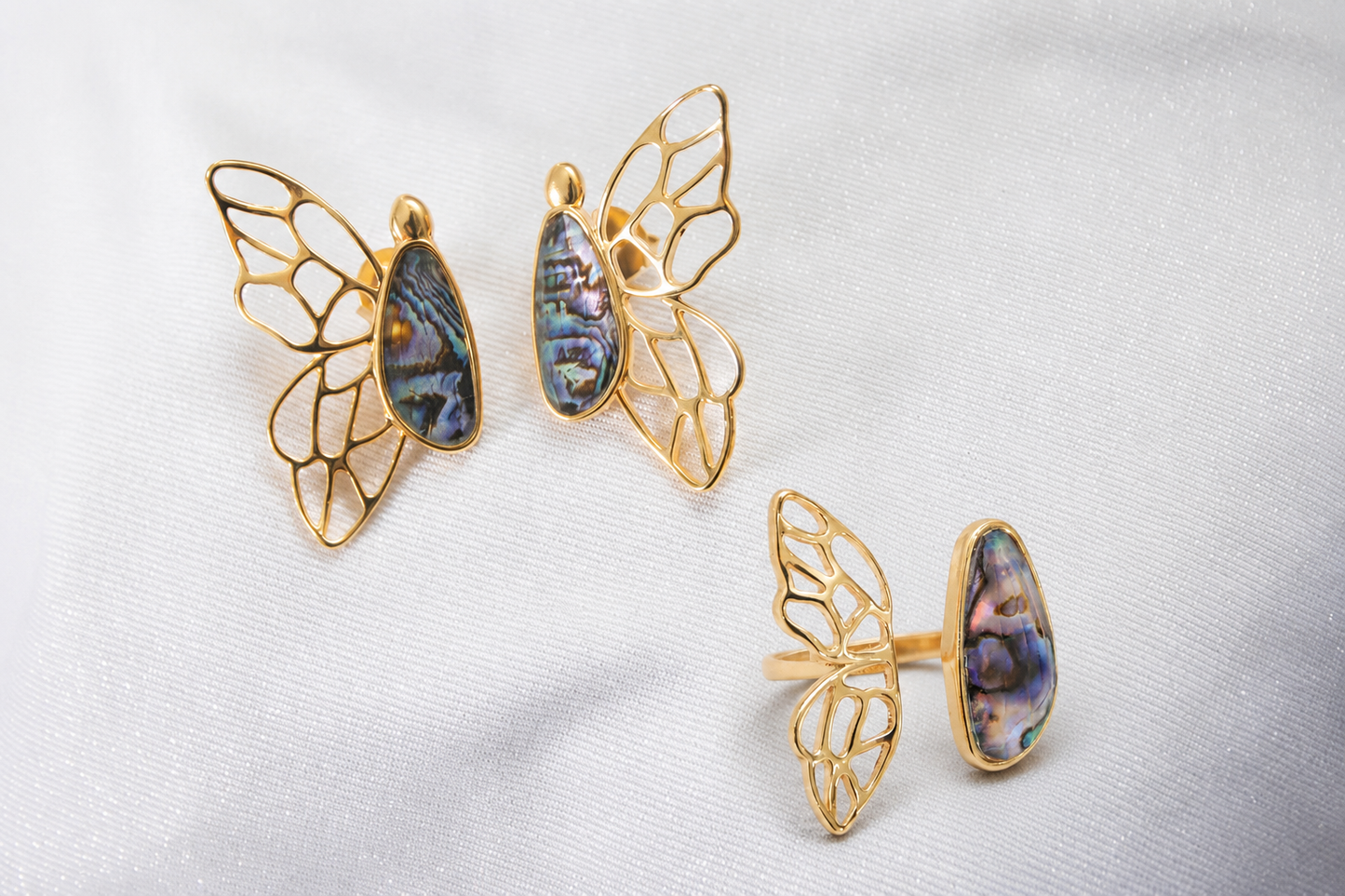 Conjunto Melina Borboleta em Abalone | Ametís