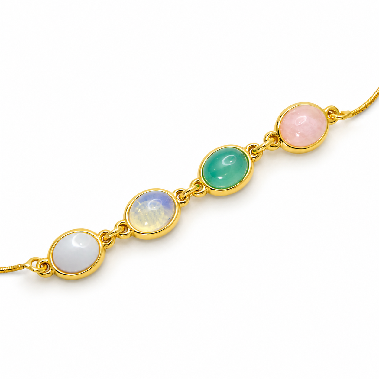 Pulseira Clara em Quartzo Rosa, Ágata Preta e Combinações Exclusivas | Ametís
