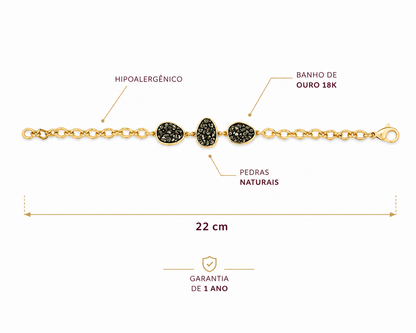 Pulseira Martina em Pirita, Ametista e Combinações Exclusivas | Ametís