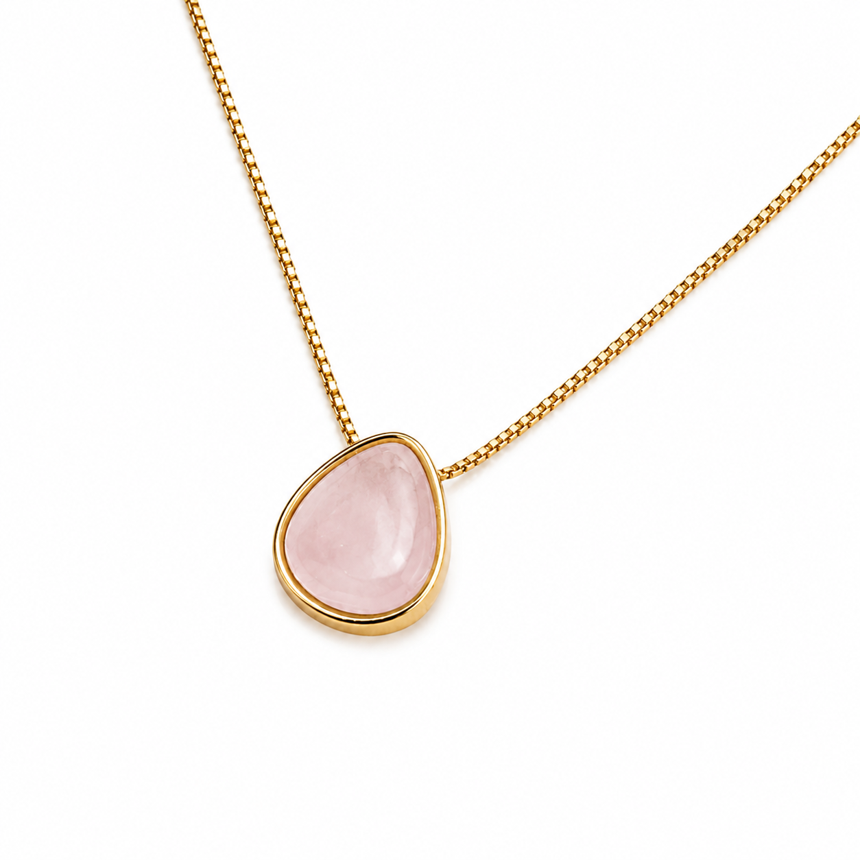 Colar Sônia em Quartzo Rosa, Cristal de Rocha e Madrepérola | Ametís