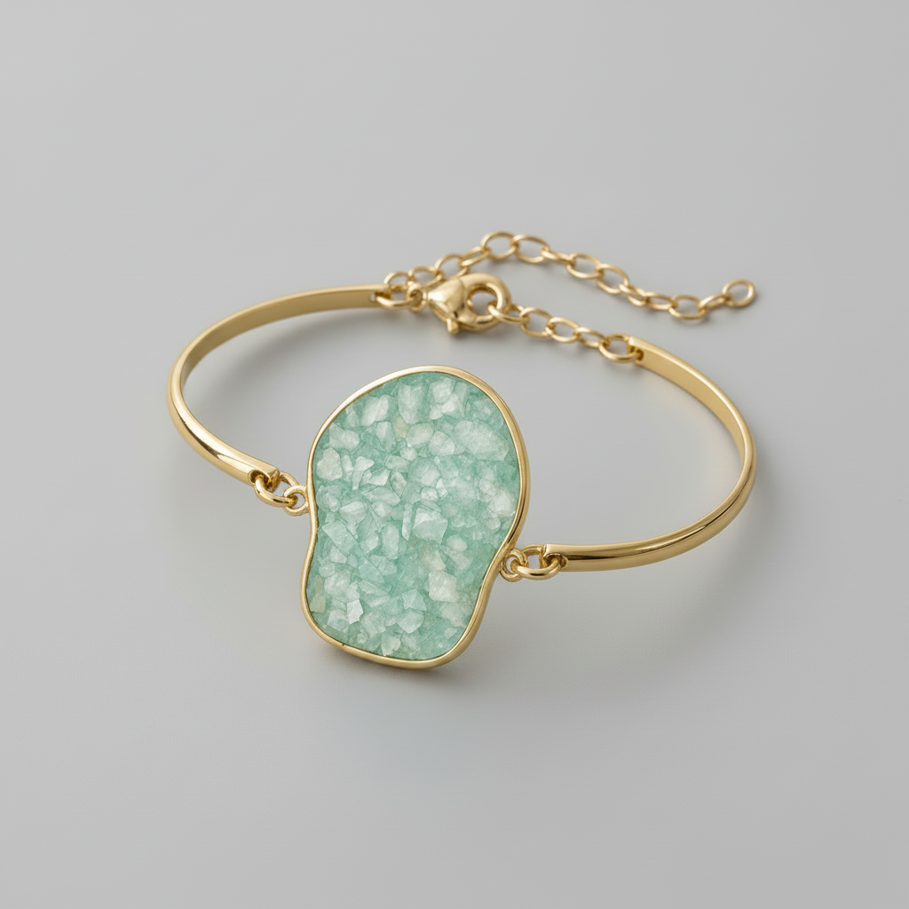 Pulseira Chanel em Amazonita Verde | Ametís