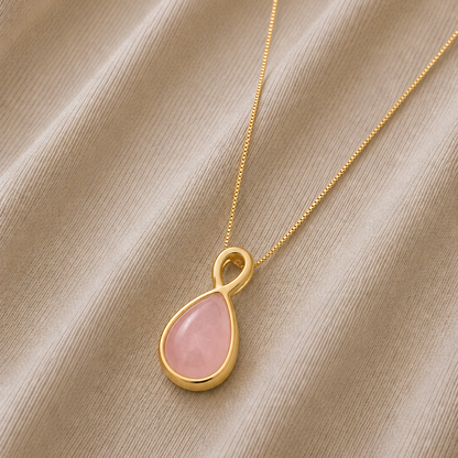 Colar Camila em Quartzo Rosa, Olho de Tigre e Sodalita | Ametís