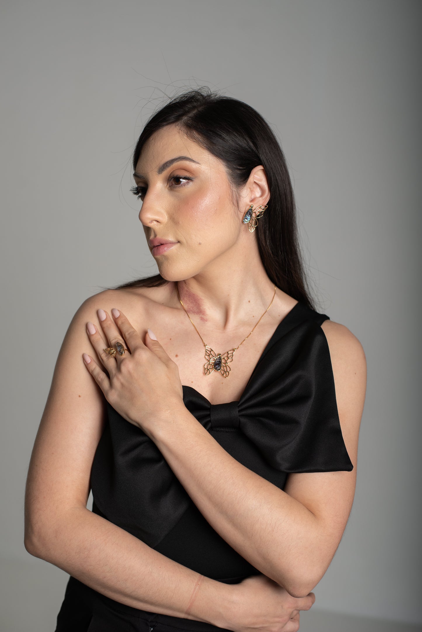 Conjunto Melina Borboleta em Abalone | Ametís