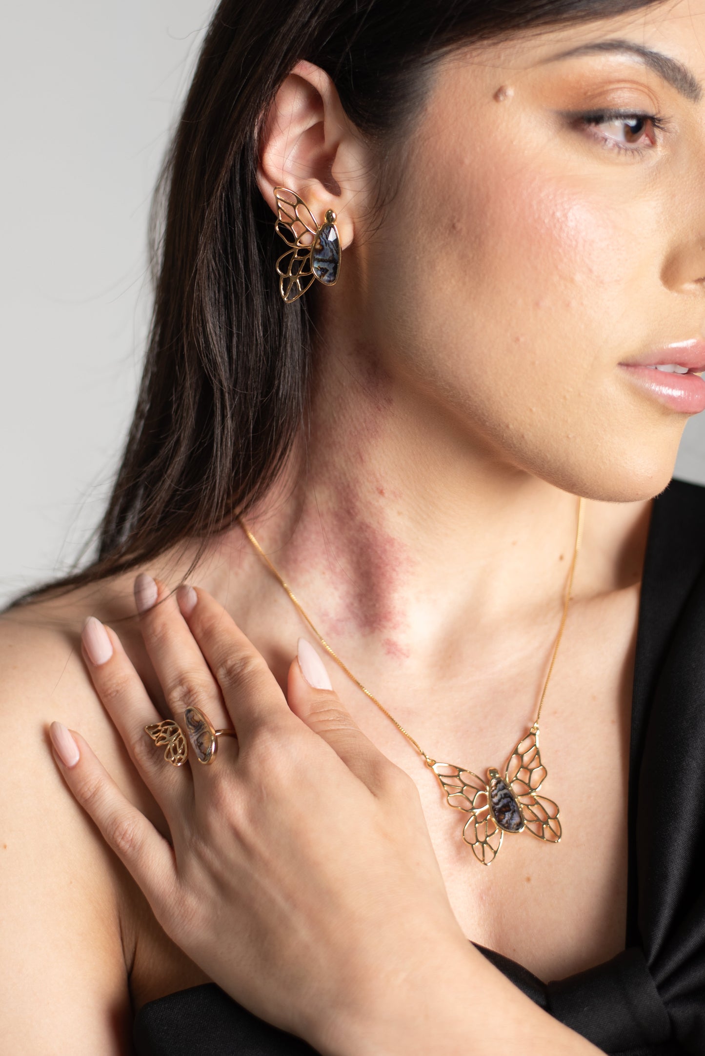 Conjunto Melina Borboleta em Abalone | Ametís