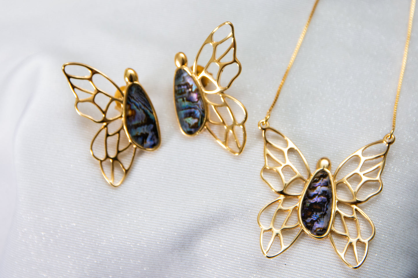 Conjunto Melina Borboleta em Abalone | Ametís