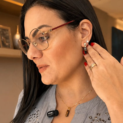 Colar Amélia em Ágata Preta, Sodalita e Olho de Tigre | Ametís