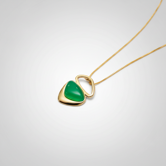 Colar Catarina em Ágata Verde | Ametís