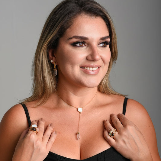 Colar Maria Eliz em Cristal e Madrepérola | Ametís