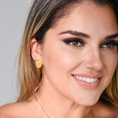 Brinco Martina em Citrino | Ametís